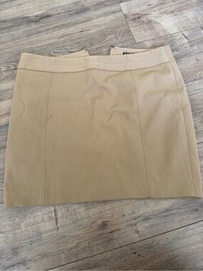 Express Neutral Tan Mini Skirt